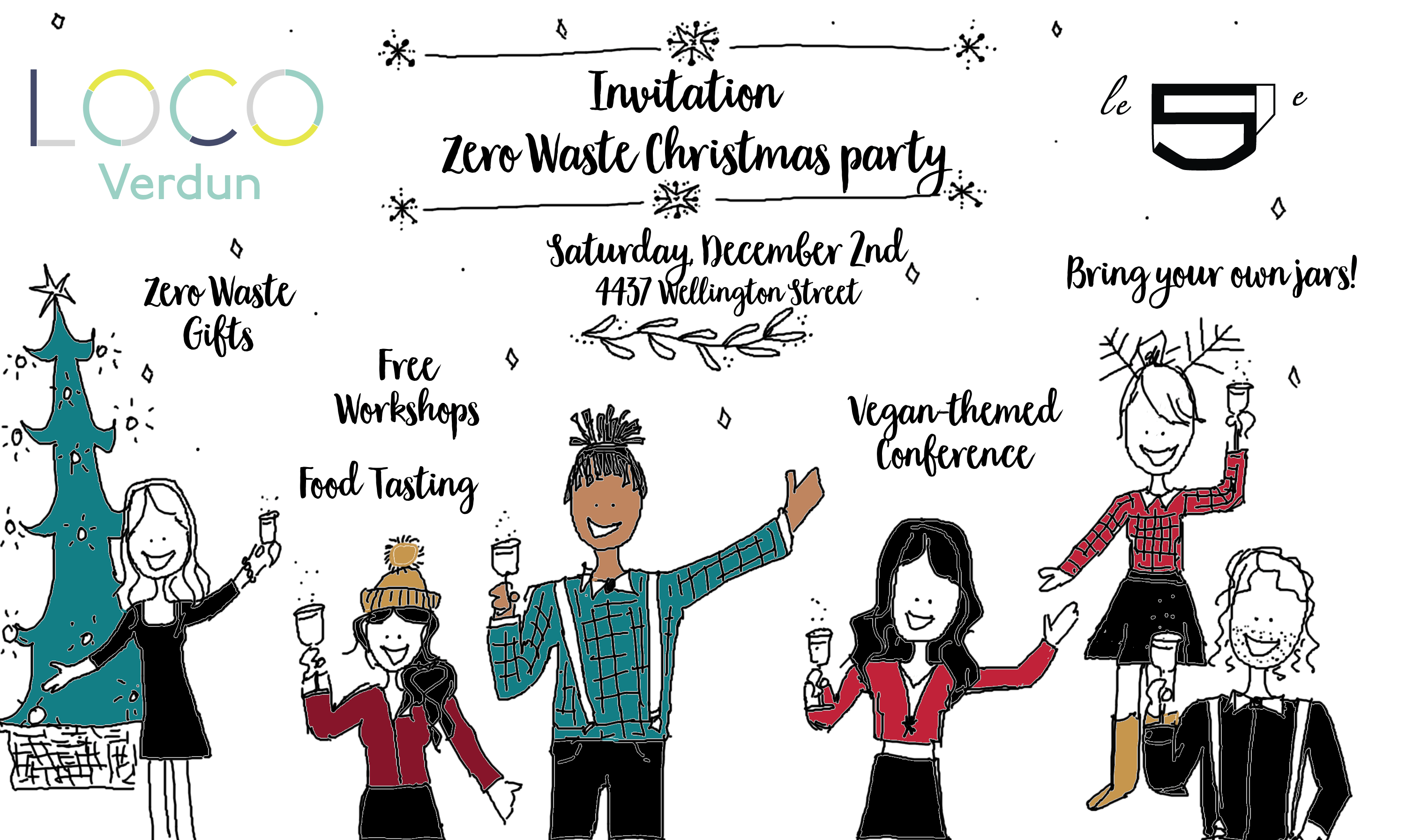 Zero Waste Christmas Party at LOCO Verdun