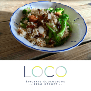 Salade de quinoa simple et économique épicerie loco zéro déchet